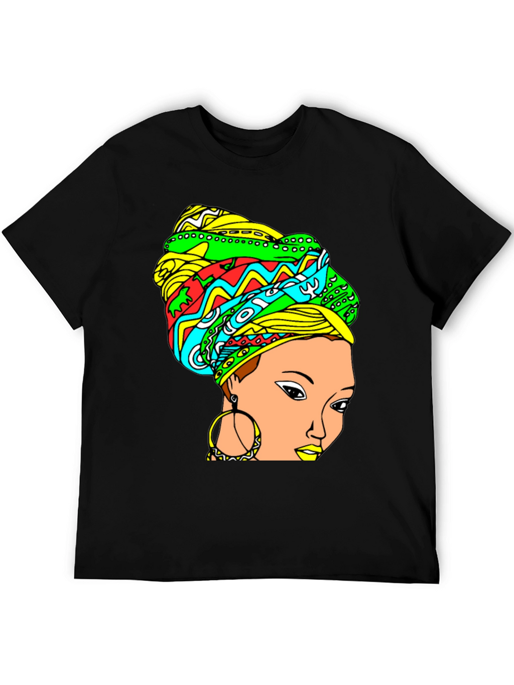 Vibrant Headwrap Graphic Tee