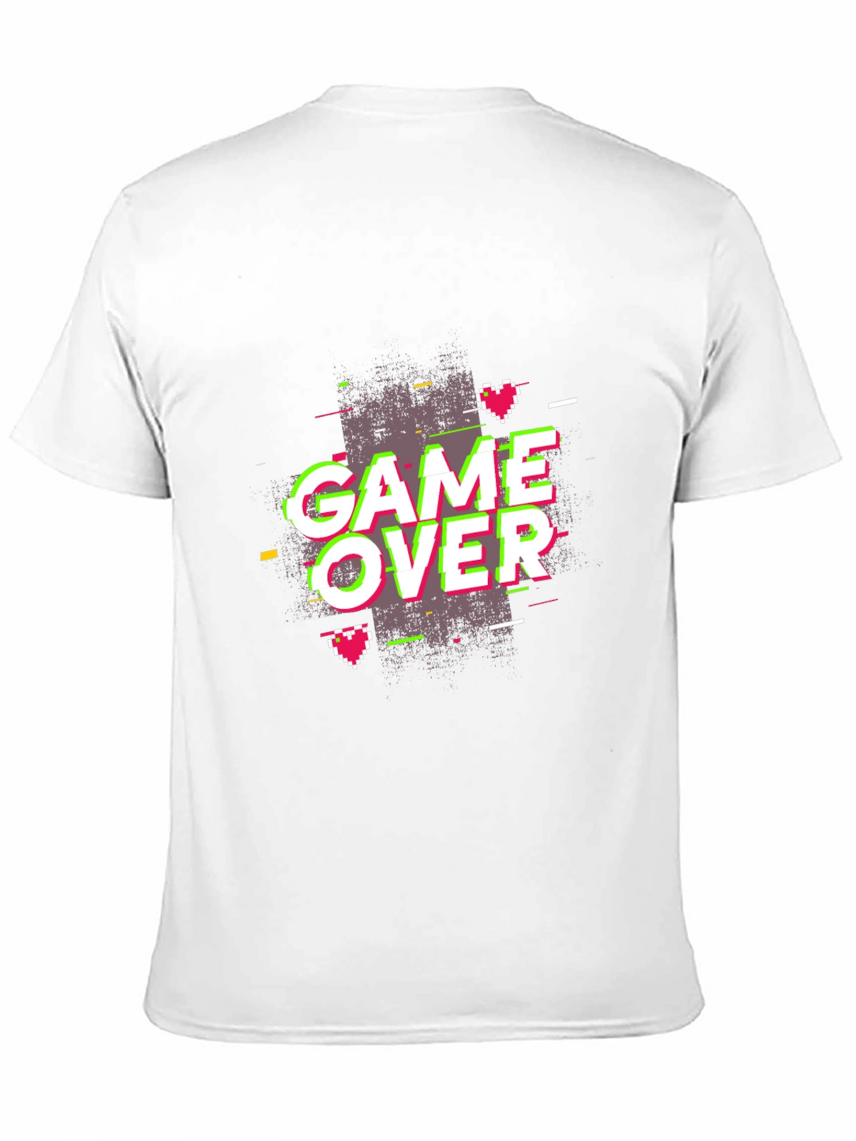Game Over Graphic Print Tee - Black