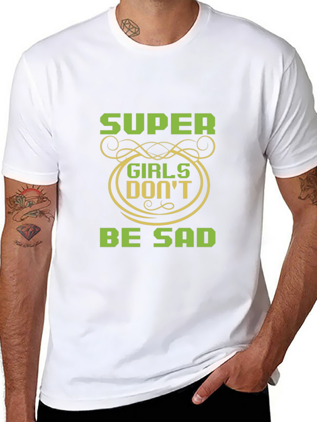 Super Girls Dont Be Sad Black T-Shirt