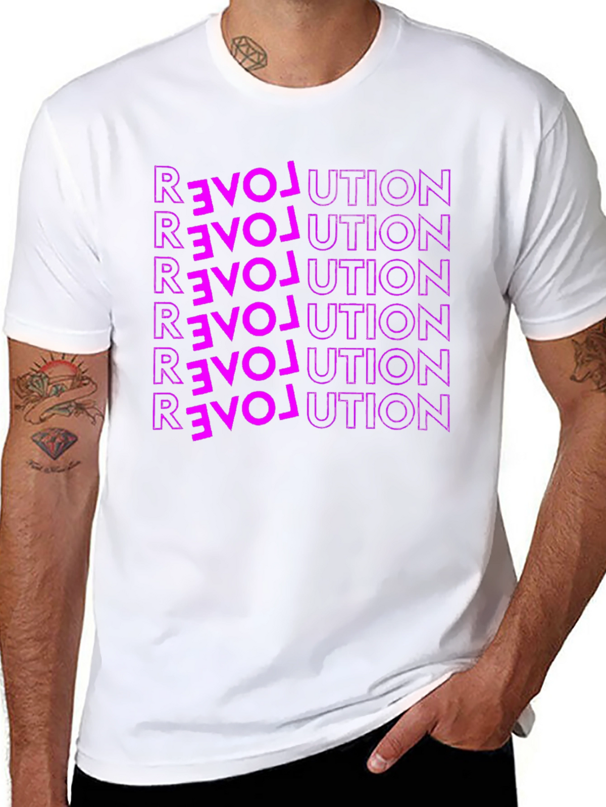 Love Revolution Graphic Tee - Bold Statement Shirt