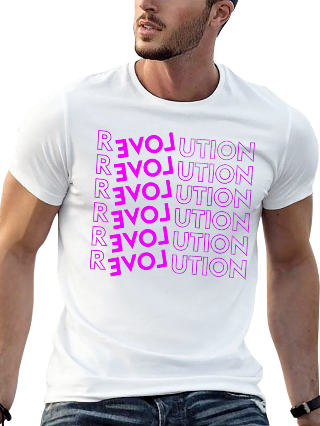 Love Revolution Graphic Tee - Bold Statement Shirt