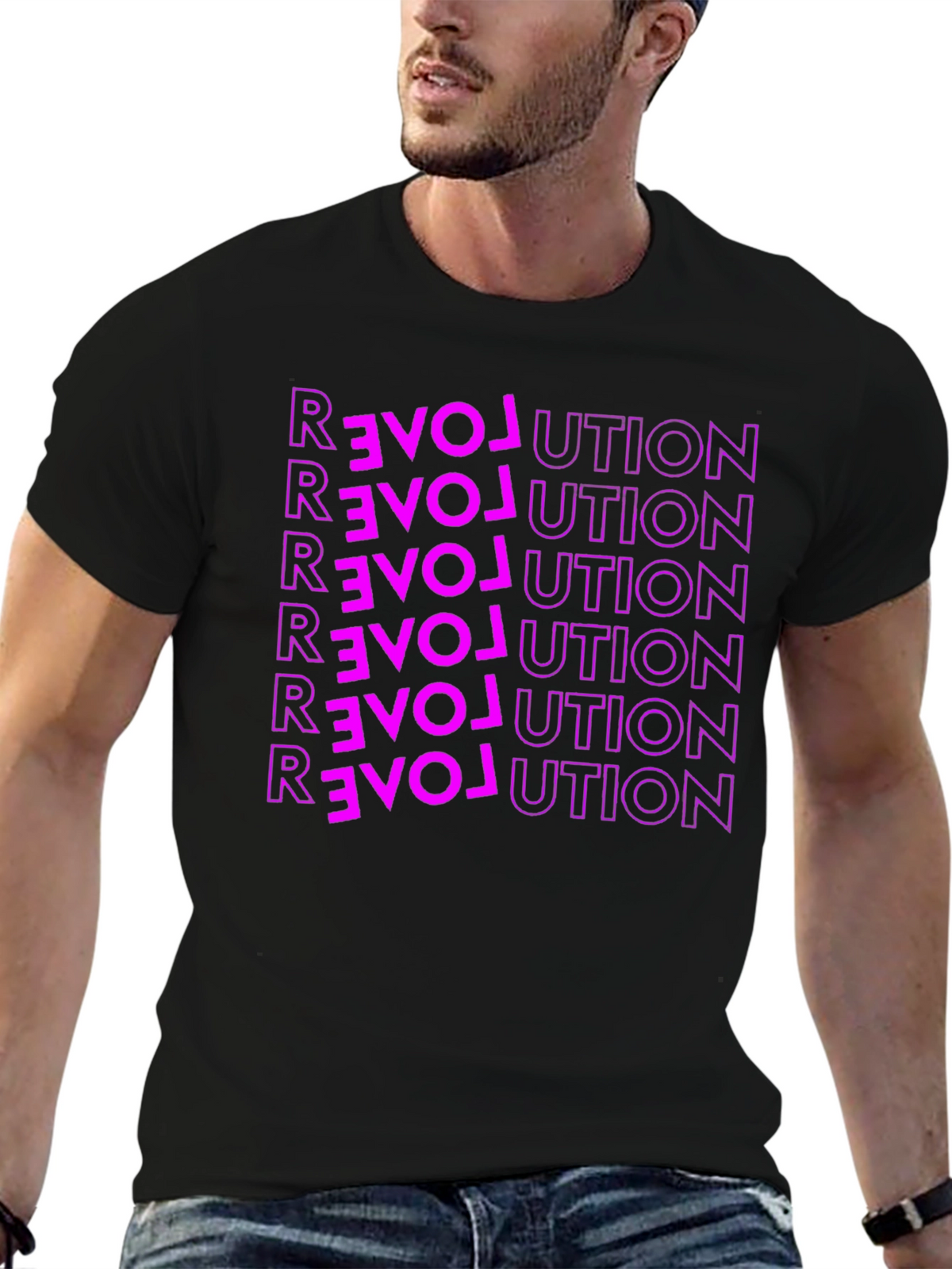 Love Revolution Graphic Tee - Bold Statement Shirt
