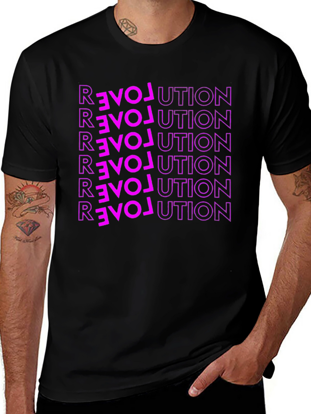 Love Revolution Graphic Tee - Bold Statement Shirt
