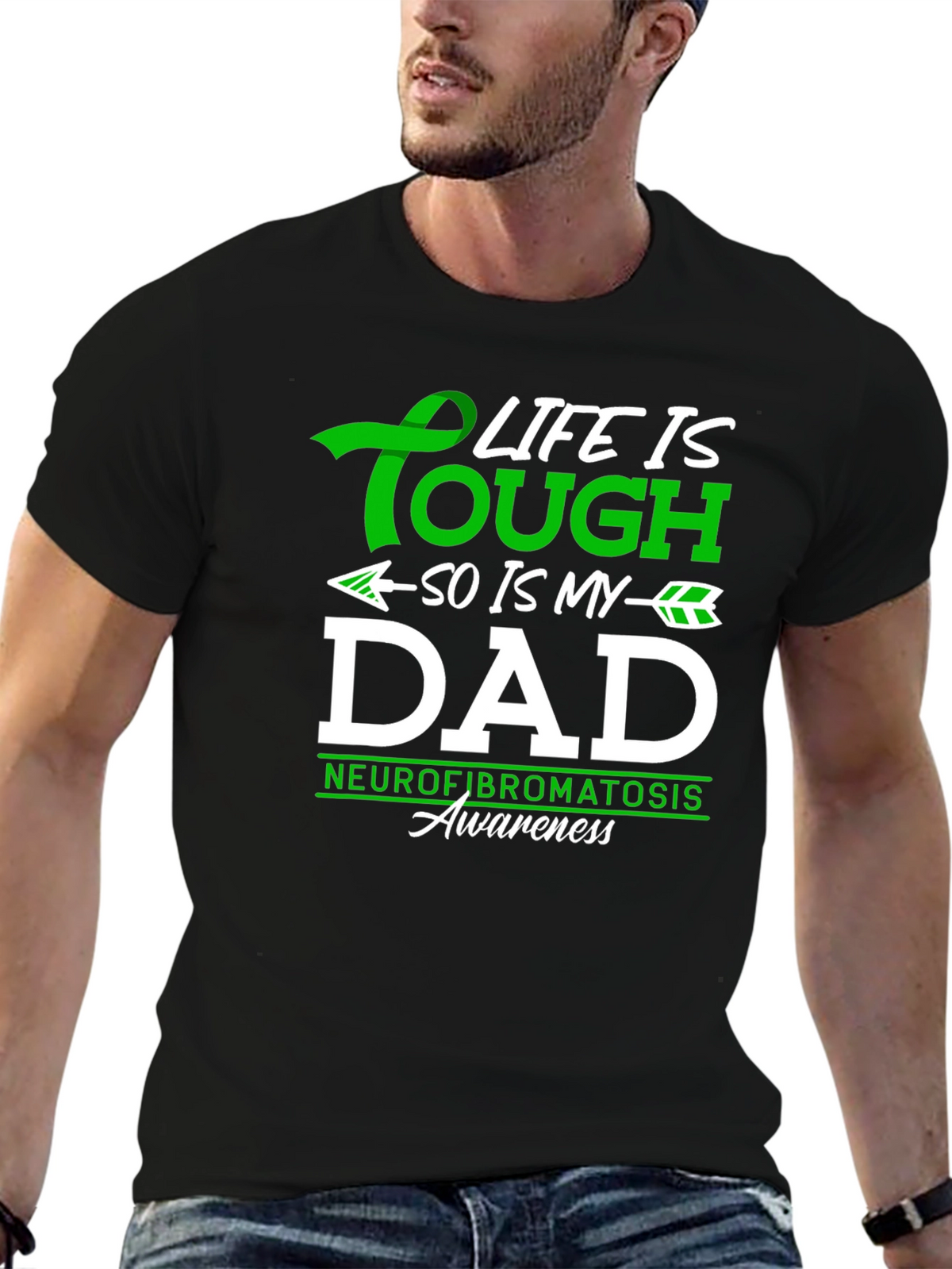 Tough Dad Neurofibromatosis Awareness T-Shirt