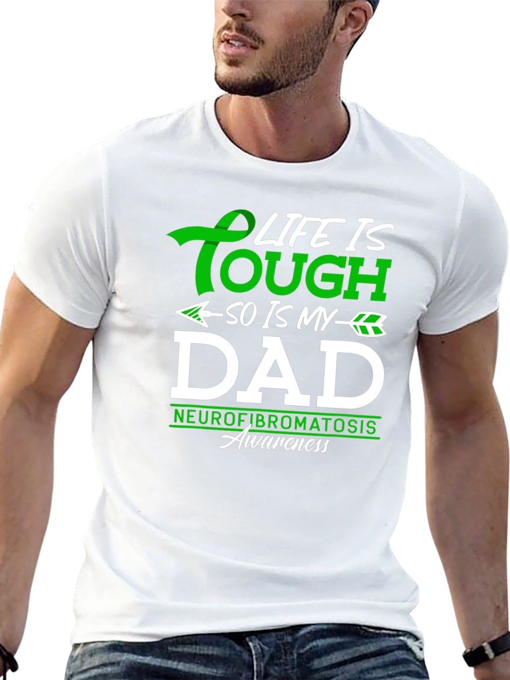 Tough Dad Neurofibromatosis Awareness T-Shirt