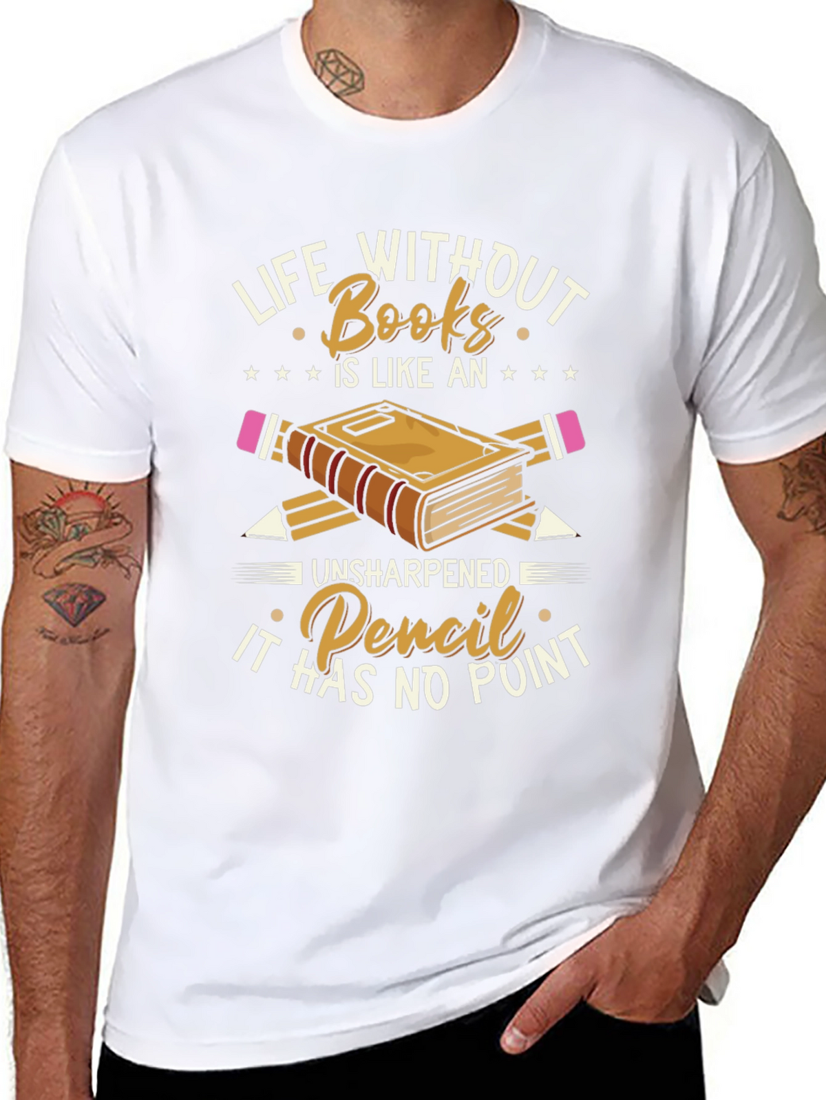 Life Without Books Graphic Tee