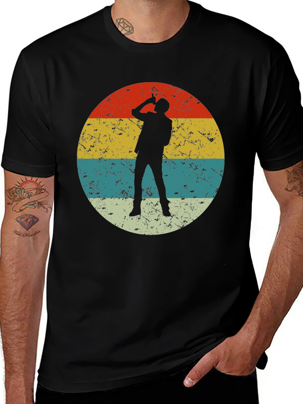 Retro Silhouette T-Shirt - Unique Design