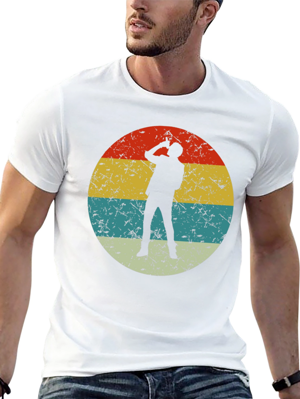 Retro Silhouette T-Shirt - Unique Design