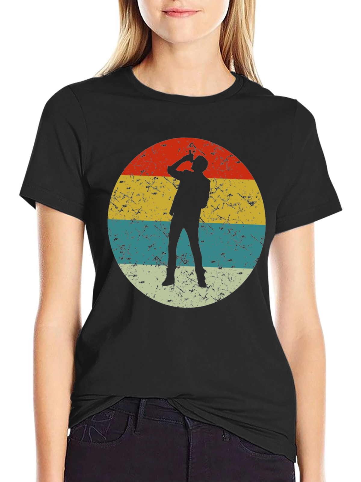 Retro Silhouette T-Shirt - Unique Design