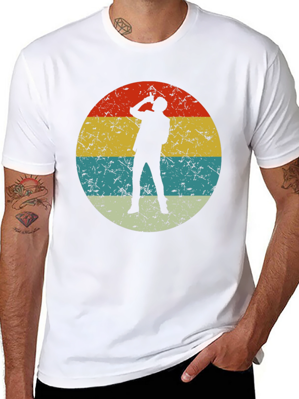 Retro Silhouette T-Shirt - Unique Design