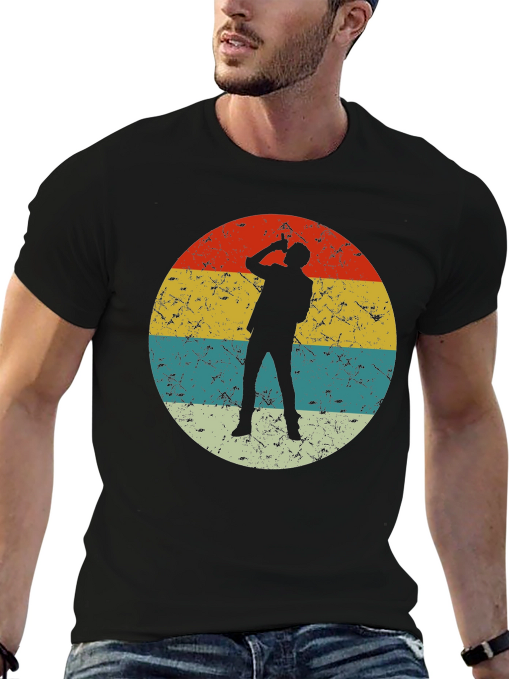 Retro Silhouette T-Shirt - Unique Design