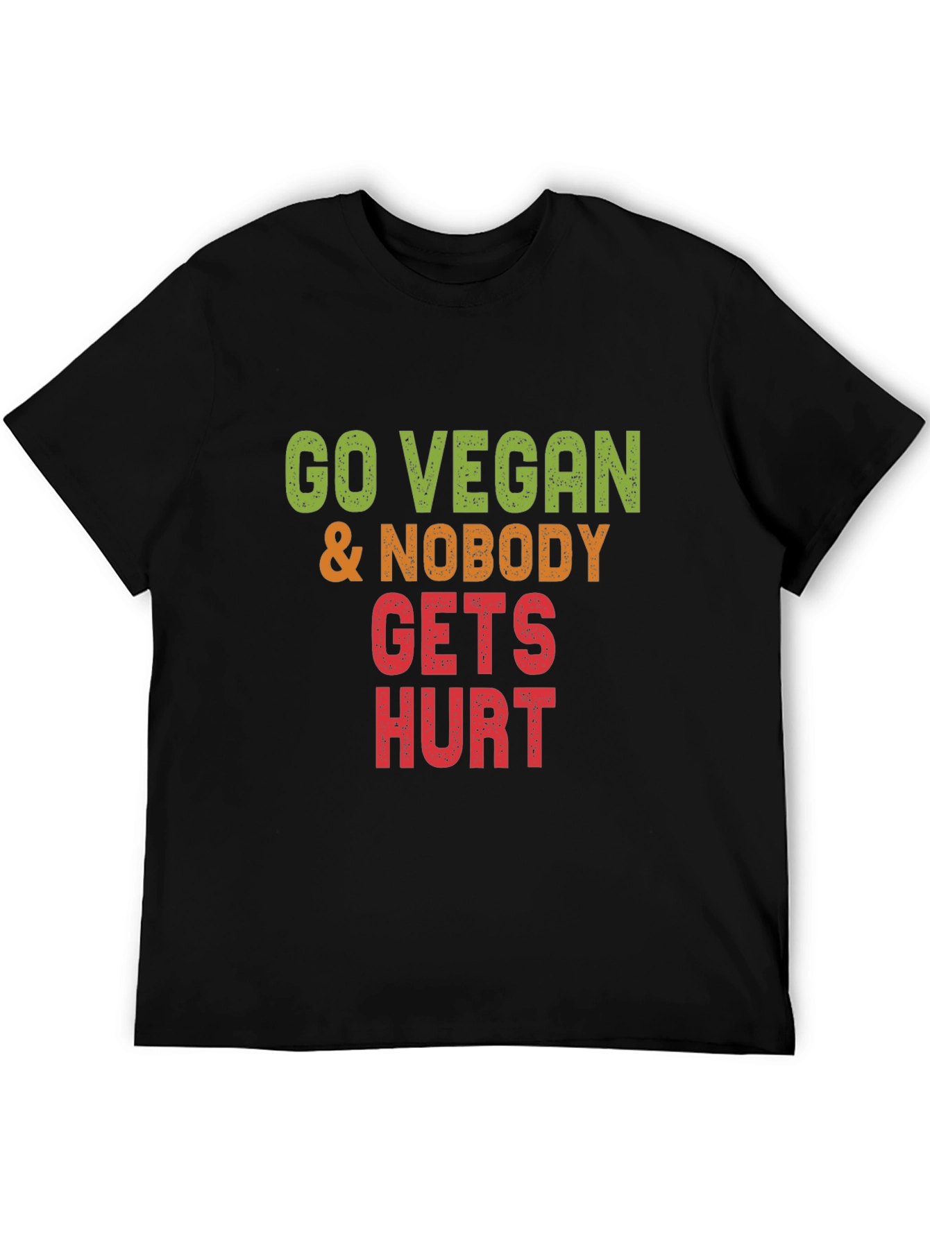 Go Vegan Nobody Gets Hurt Graphic Tee