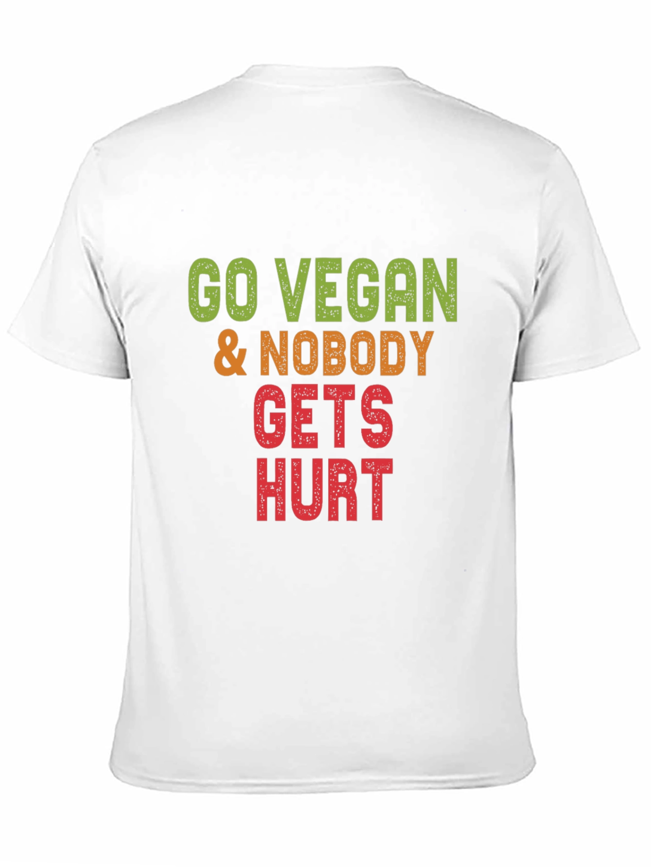 Go Vegan Nobody Gets Hurt Graphic Tee