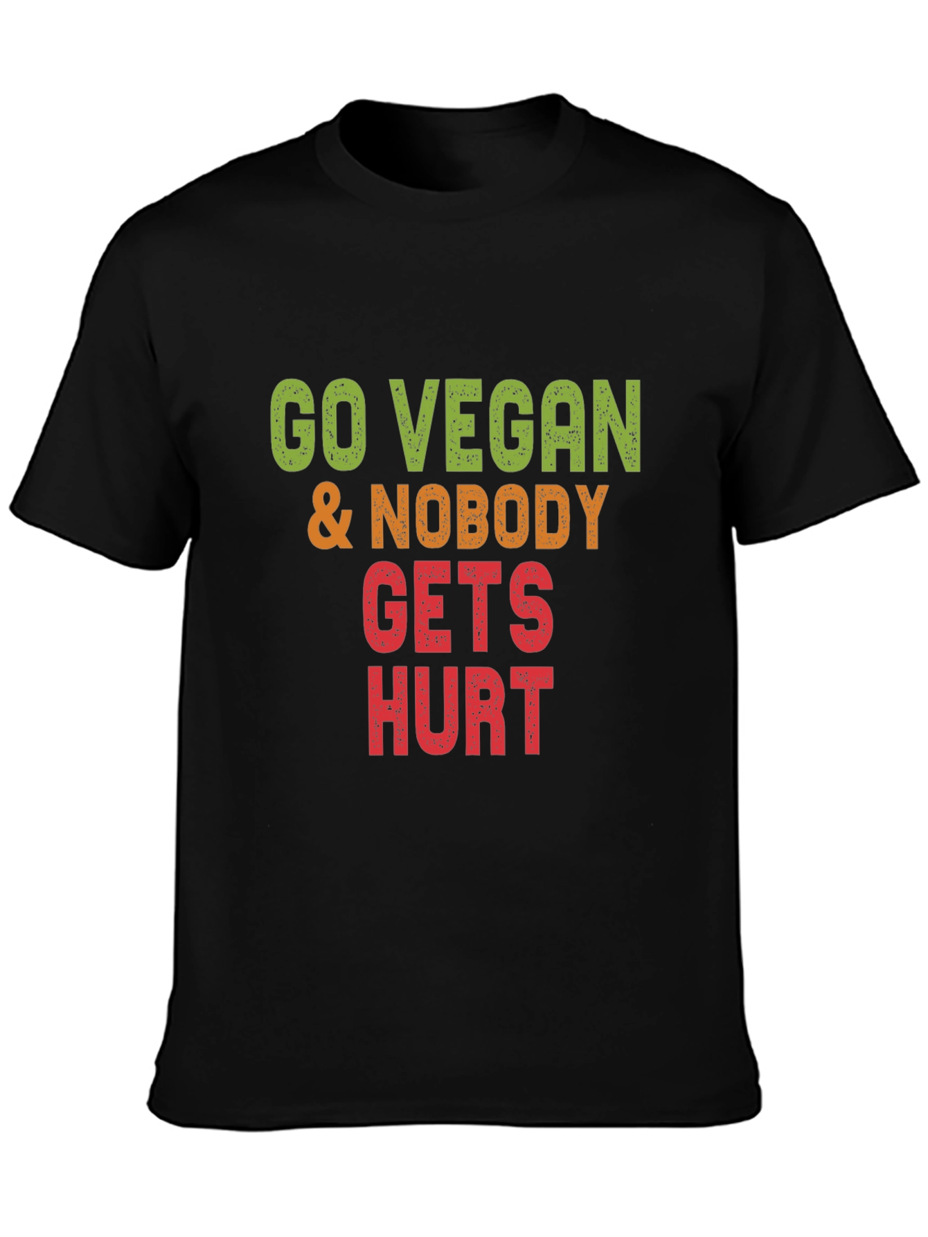 Go Vegan Nobody Gets Hurt Graphic Tee