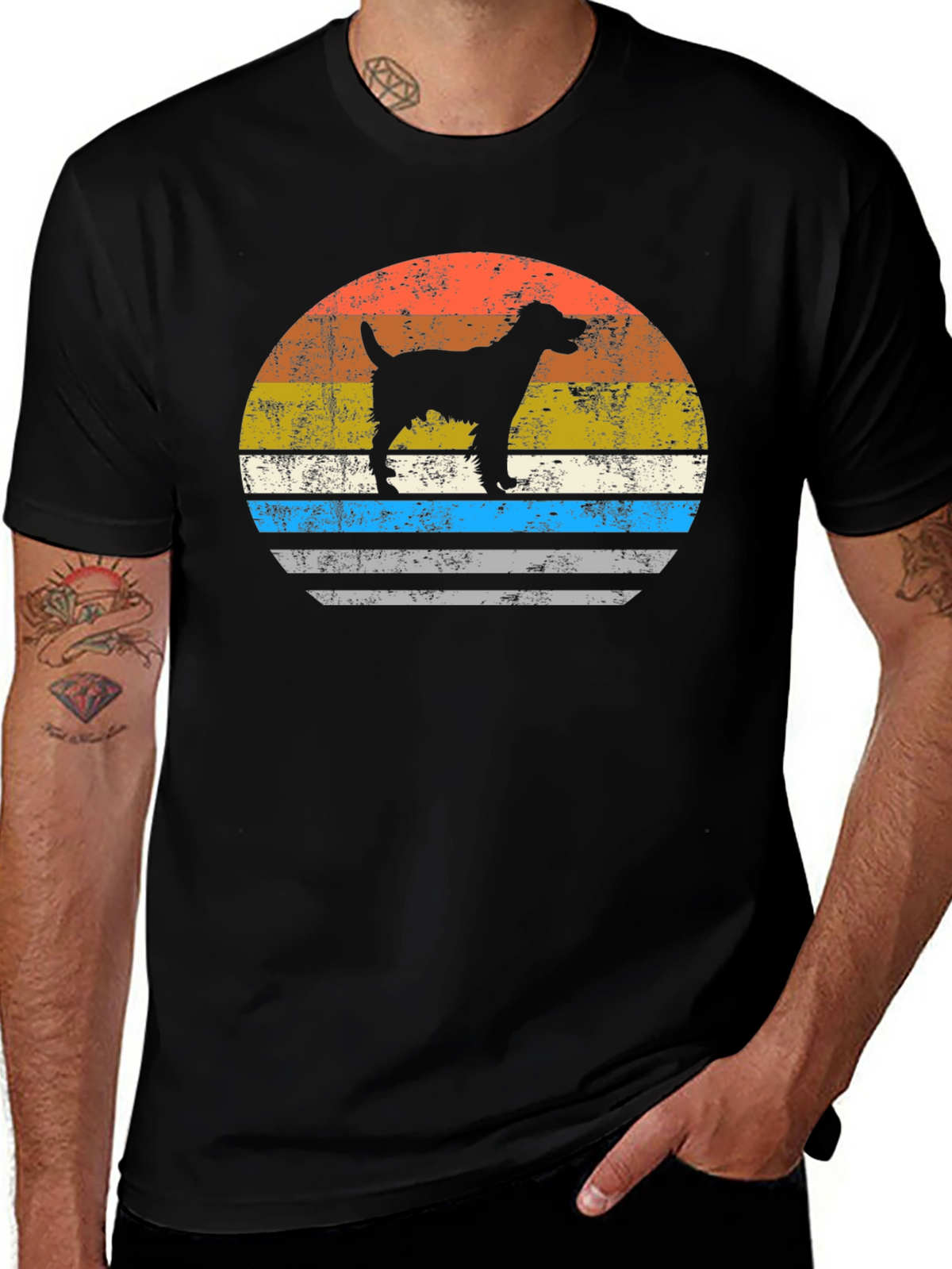 Retro Dog Silhouette Tee
