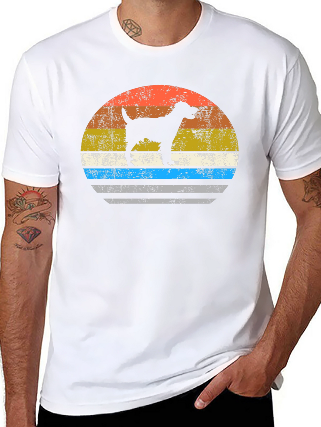 Retro Dog Silhouette Tee