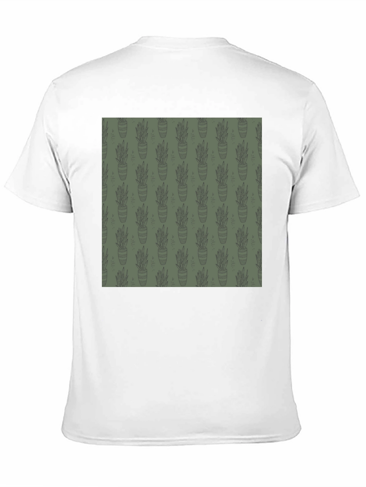 Unique Potted Plant Print T-Shirt