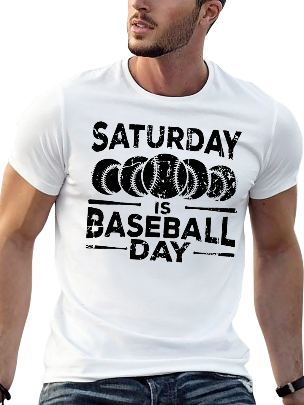 Saturday Baseball Day Graphic Tee