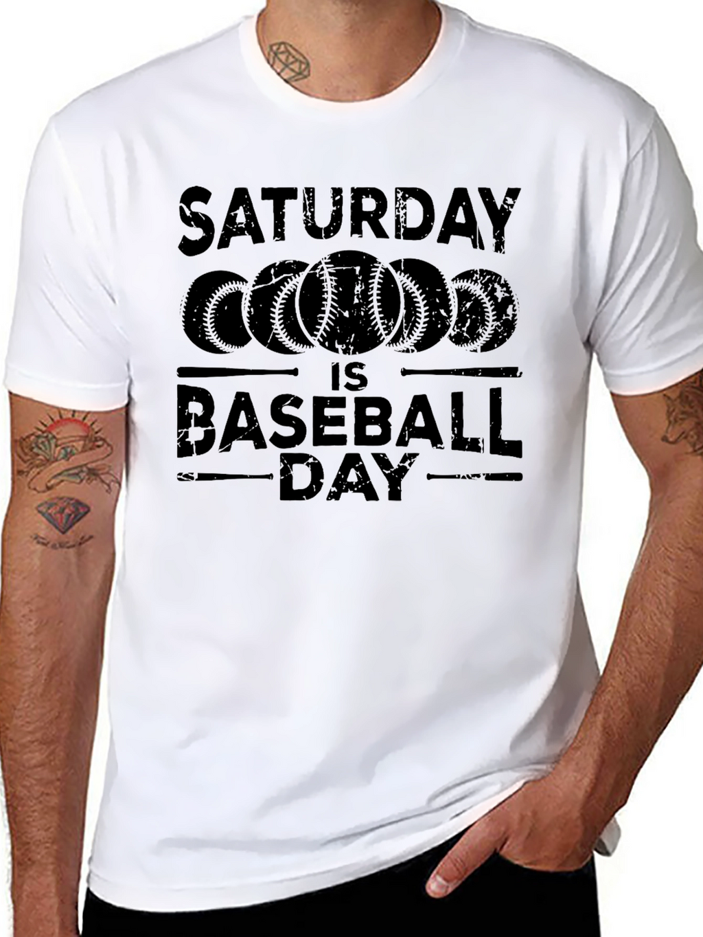 Saturday Baseball Day Graphic Tee