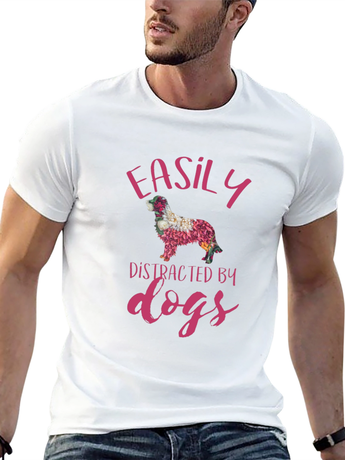 Easily Distracted by Dogs Graphic Tee