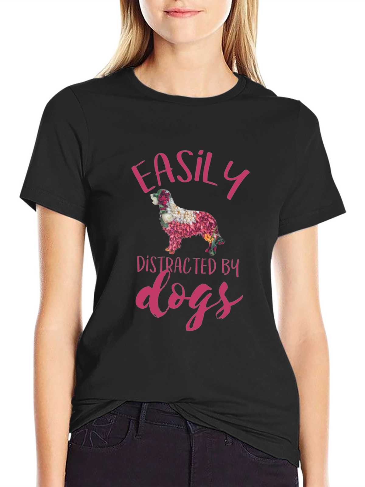 Easily Distracted by Dogs Graphic Tee