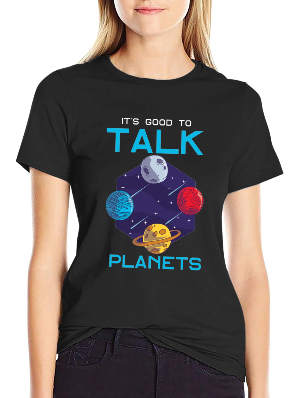 Its Good to Talk Planets Graphic Tee