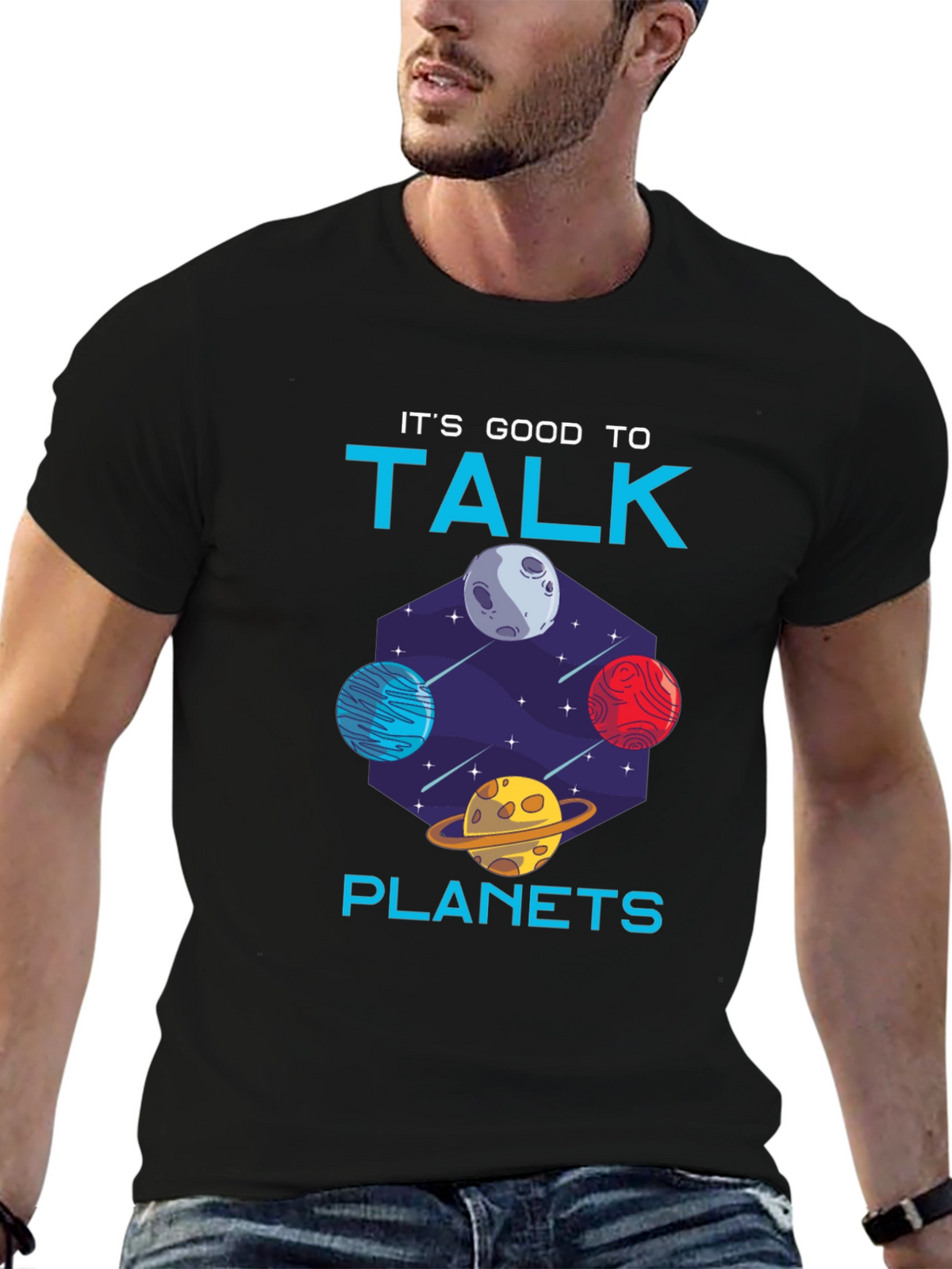 Its Good to Talk Planets Graphic Tee