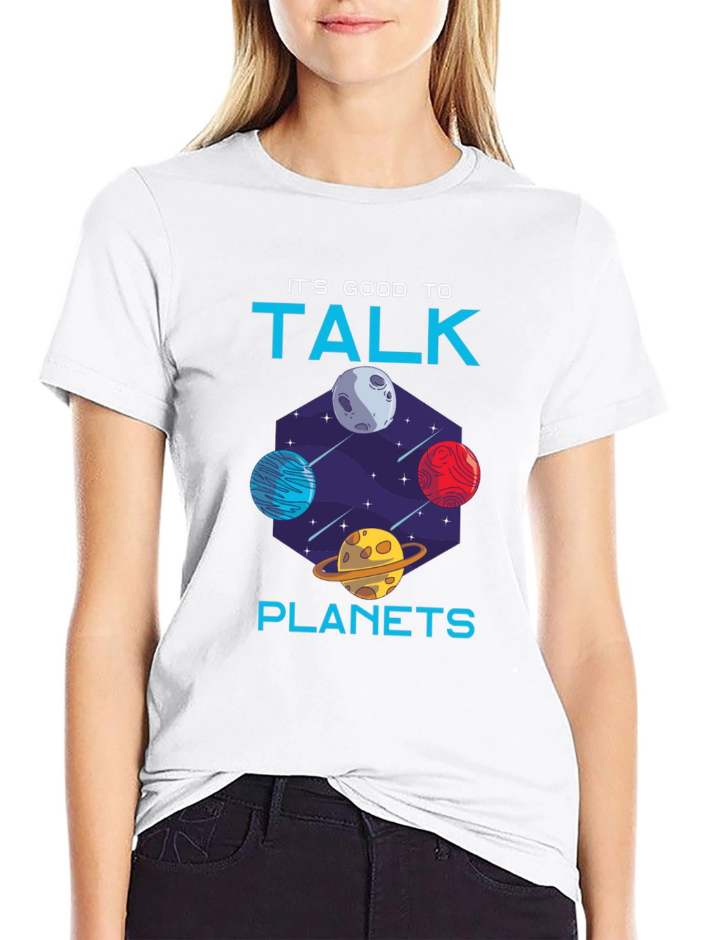Its Good to Talk Planets Graphic Tee