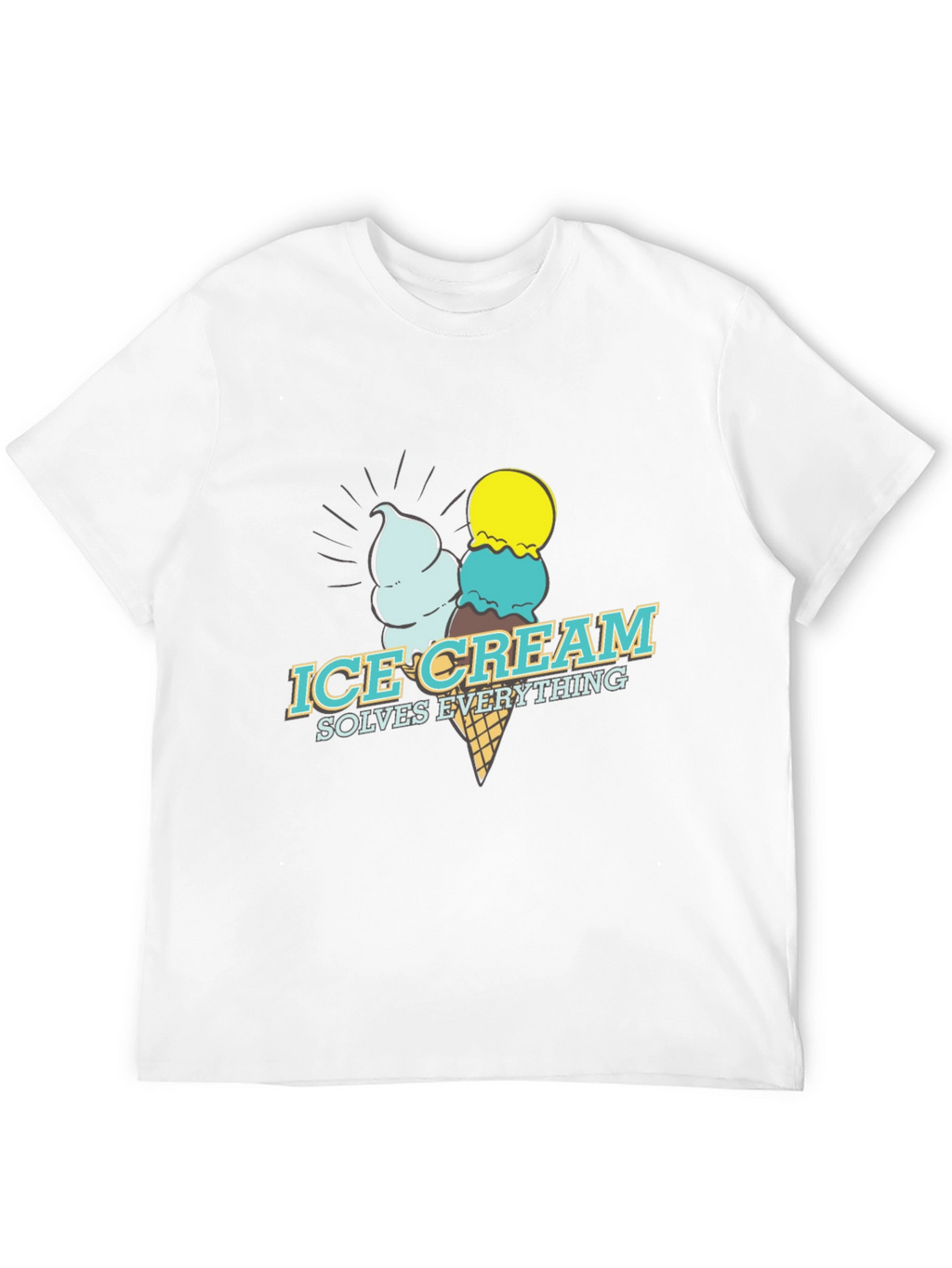 Ice Cream Solves Everything Graphic Tee