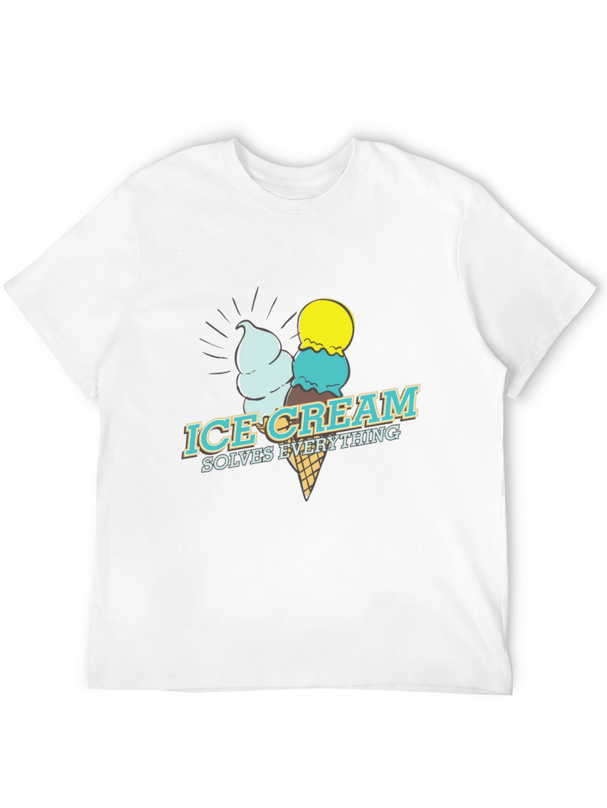 Ice Cream Solves Everything Graphic Tee