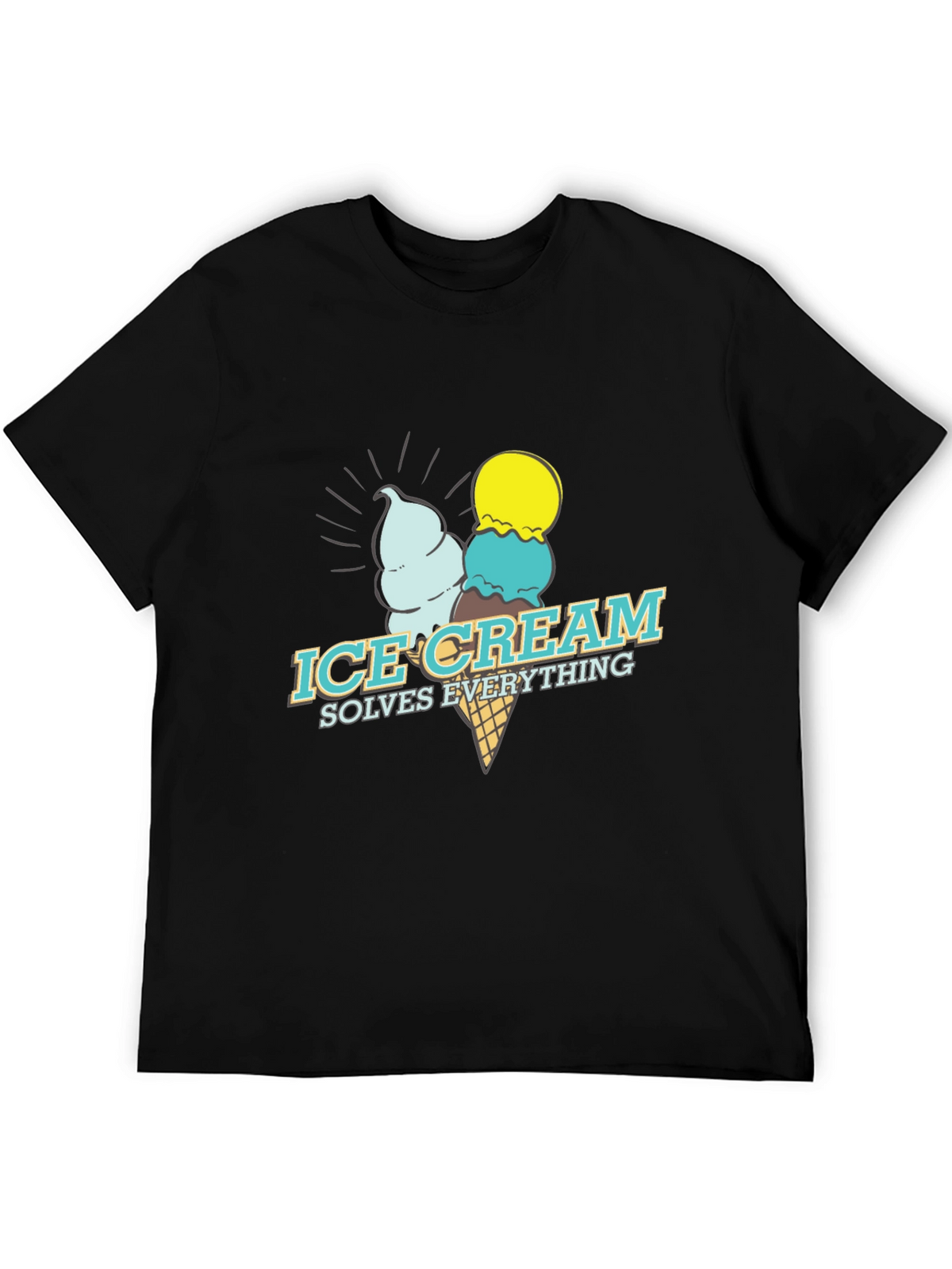 Ice Cream Solves Everything Graphic Tee