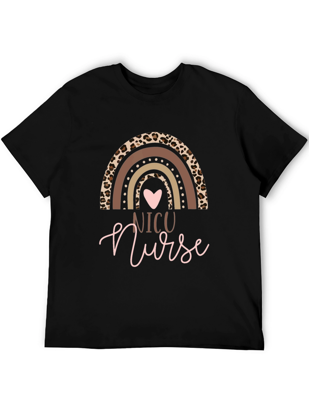 NICU Nurse Rainbow Graphic T-Shirt