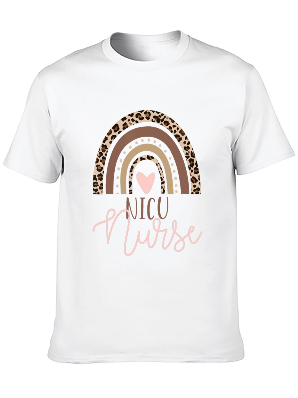 NICU Nurse Rainbow Graphic T-Shirt