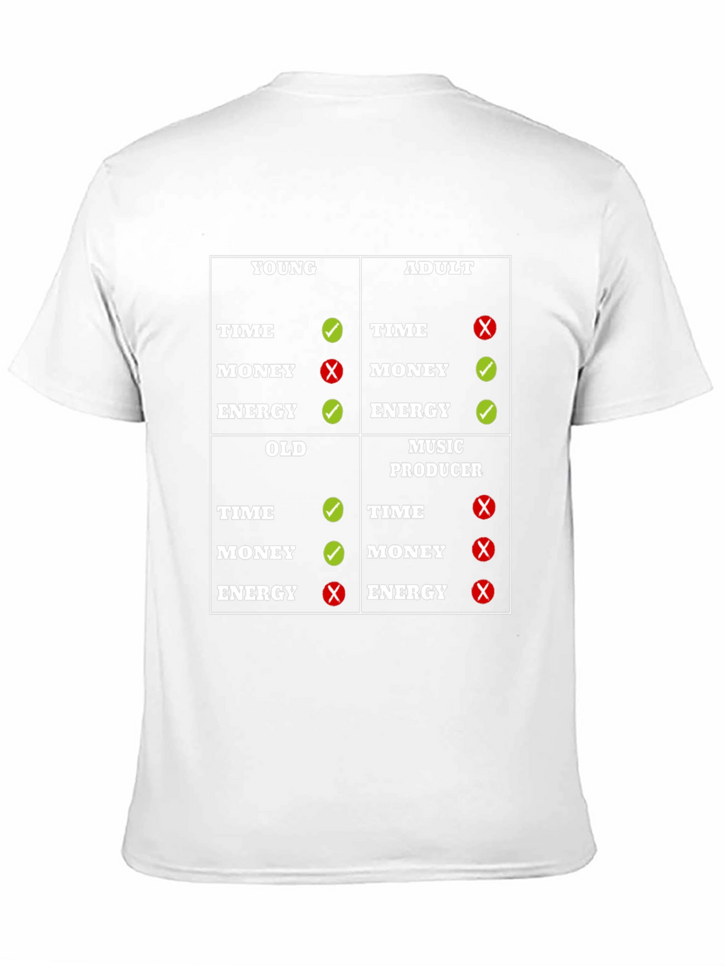 Young Adult Old Music Producer T-Shirt
