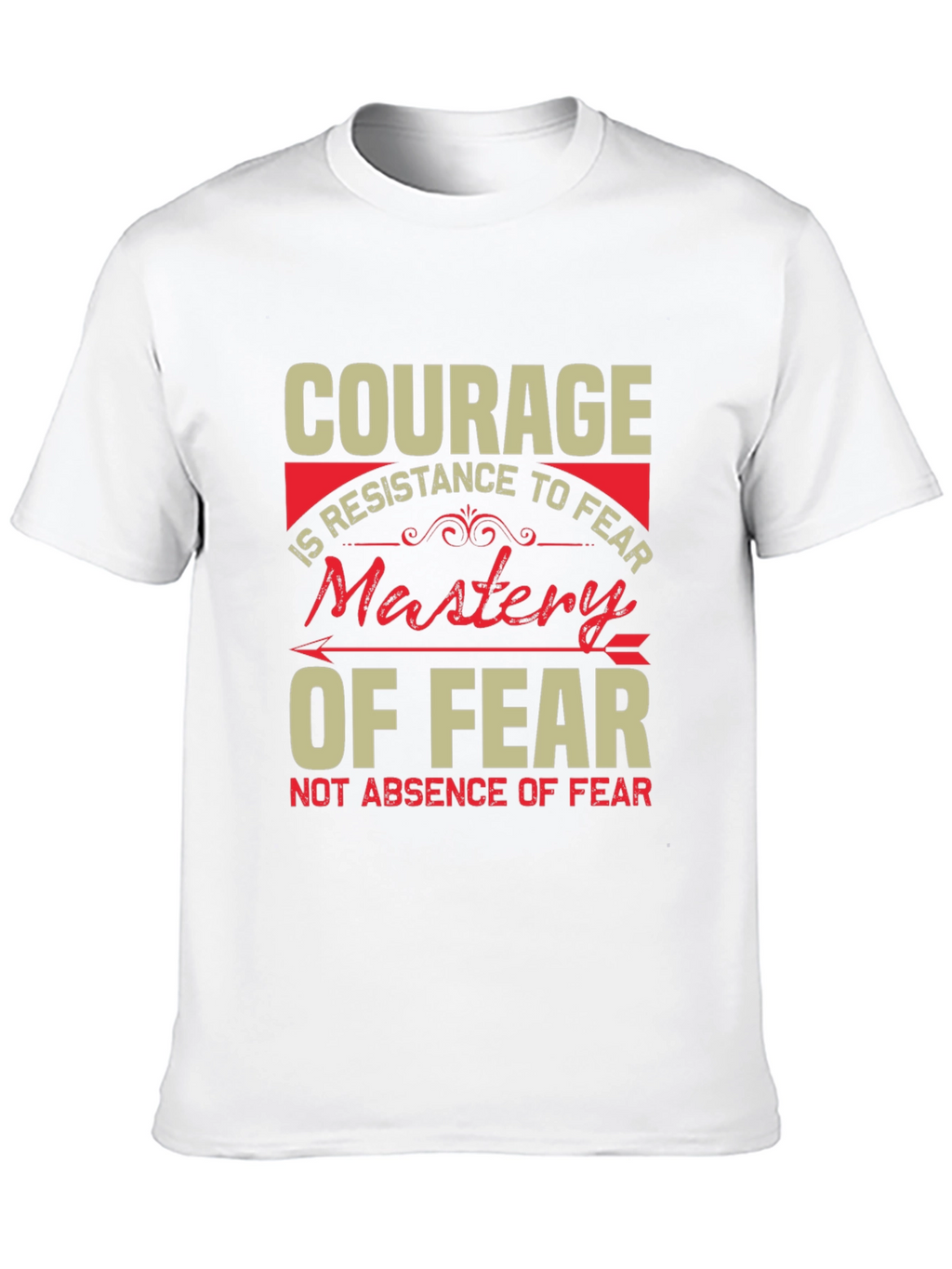 Courage Mastery of Fear Graphic Tee - Black