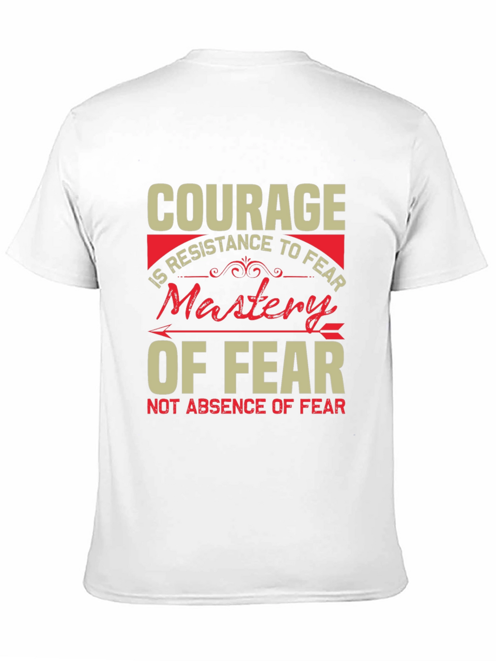Courage Mastery of Fear Graphic Tee - Black