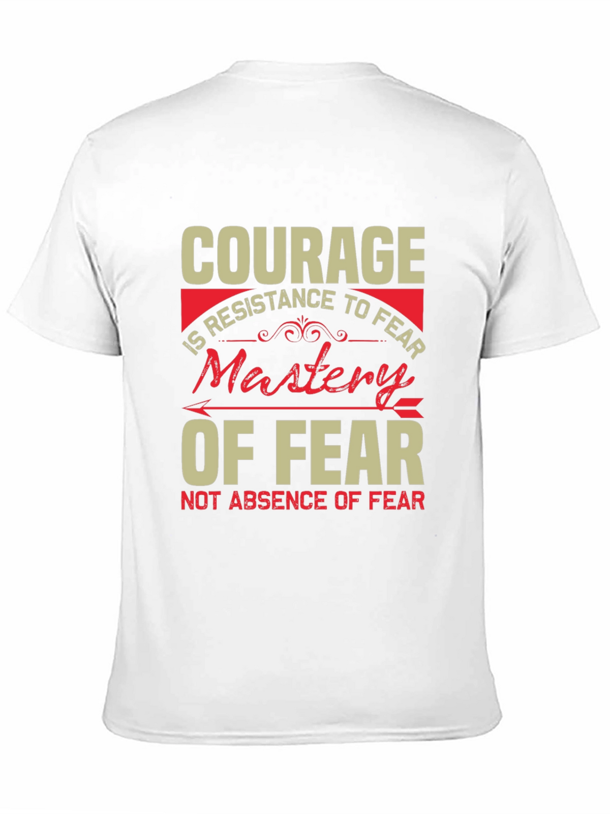 Courage Mastery of Fear Graphic Tee - Black