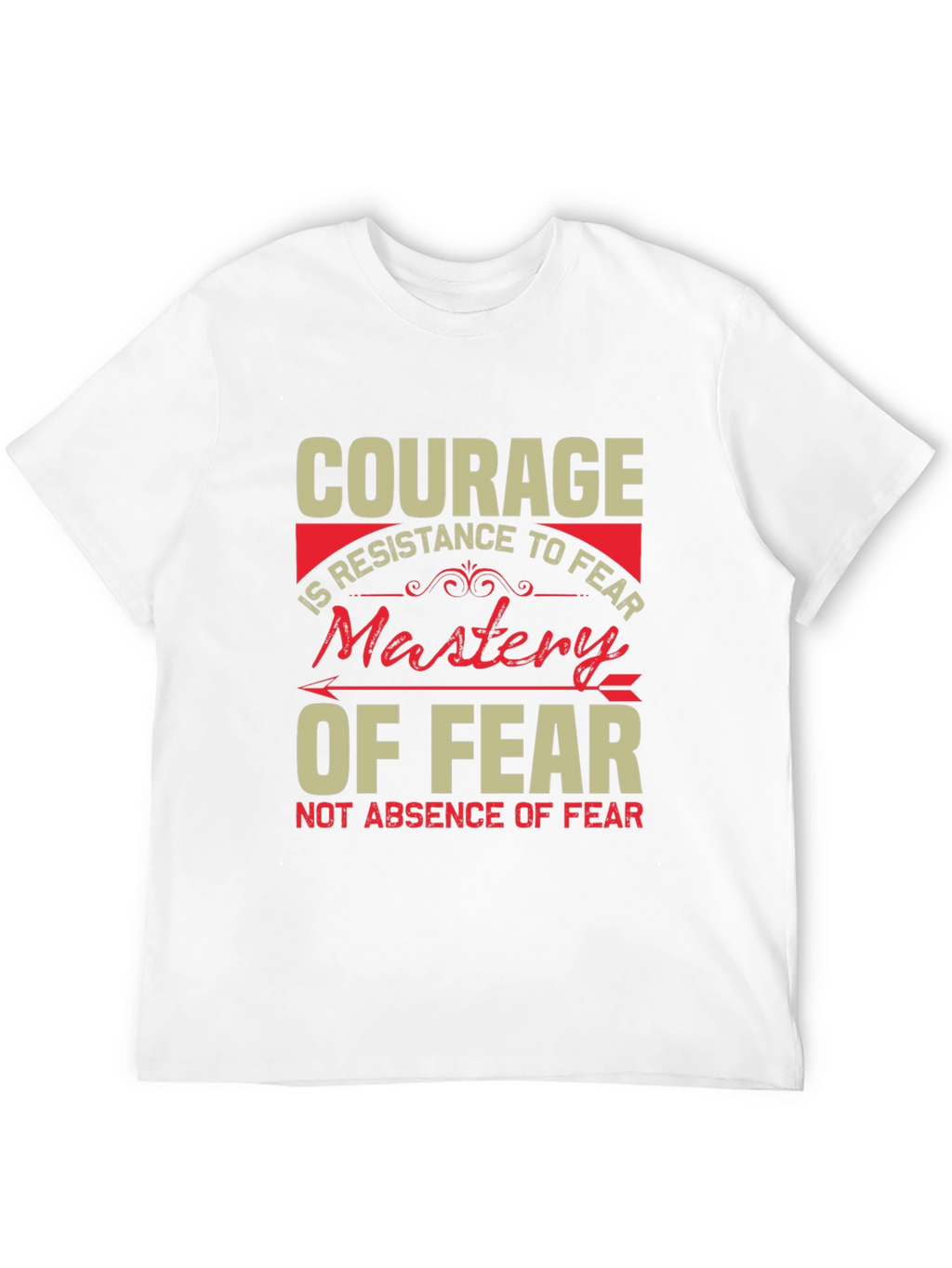 Courage Mastery of Fear Graphic Tee - Black