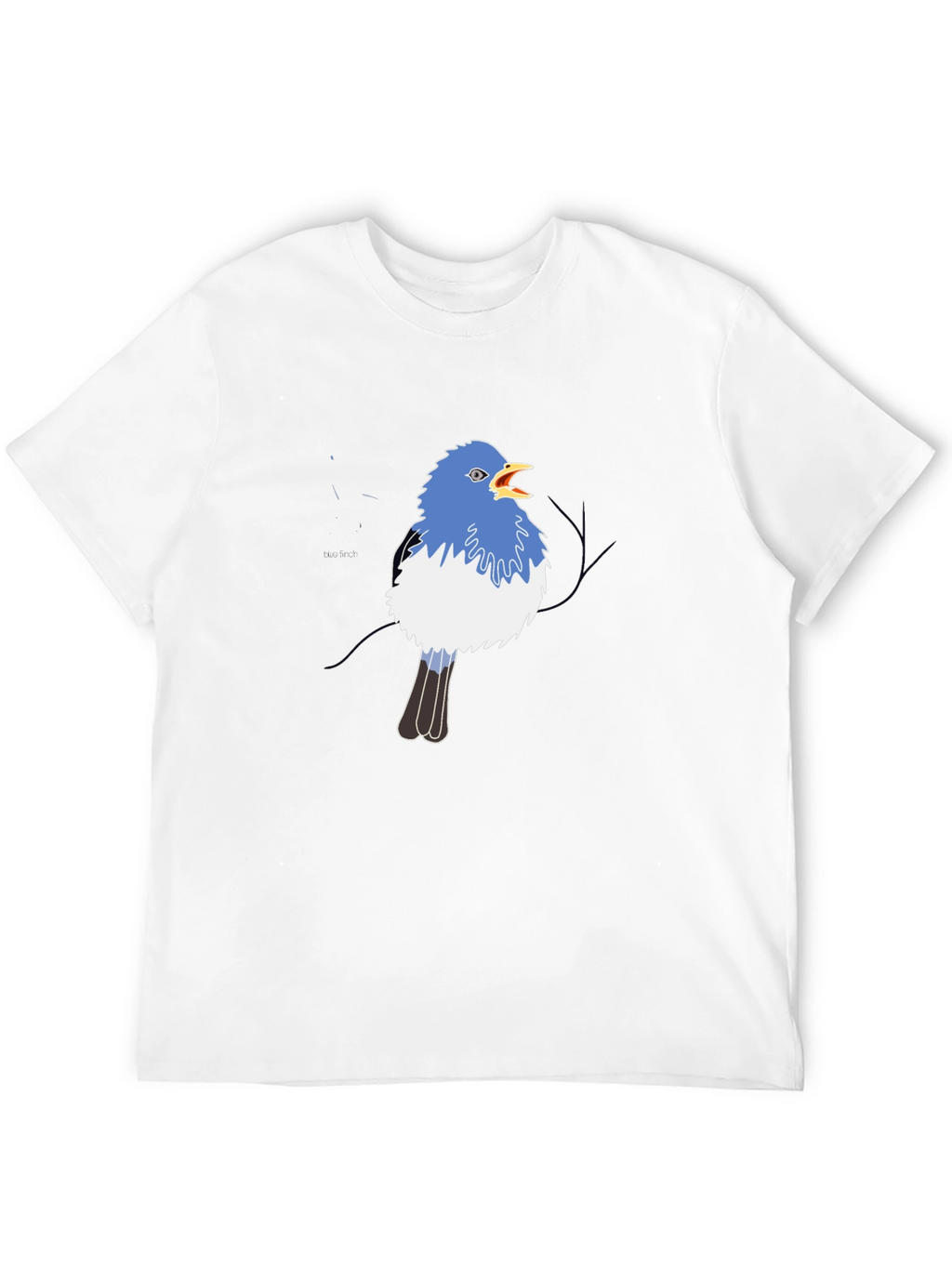 Blue Bird Graphic Black Tee