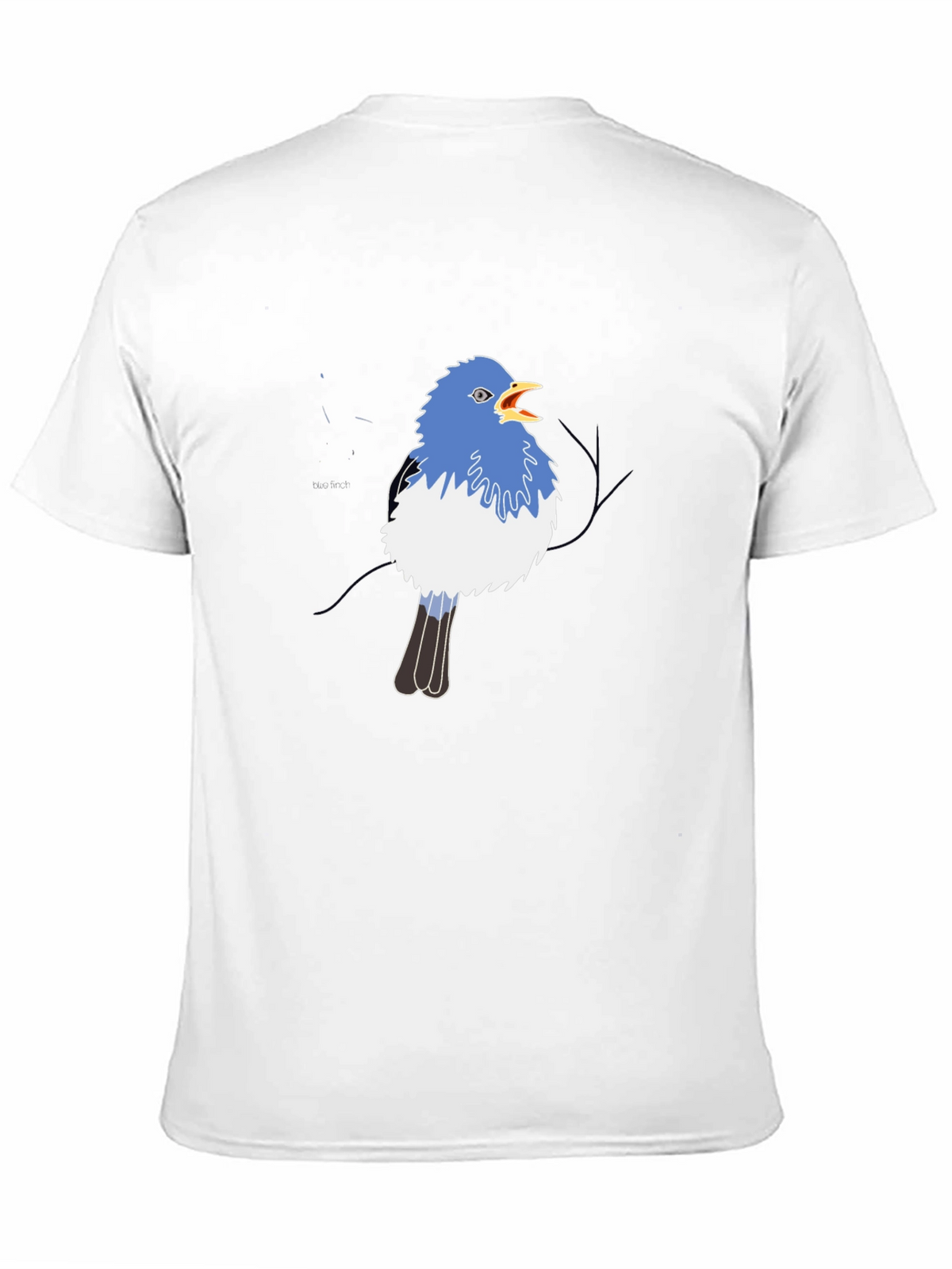 Blue Bird Graphic Black Tee