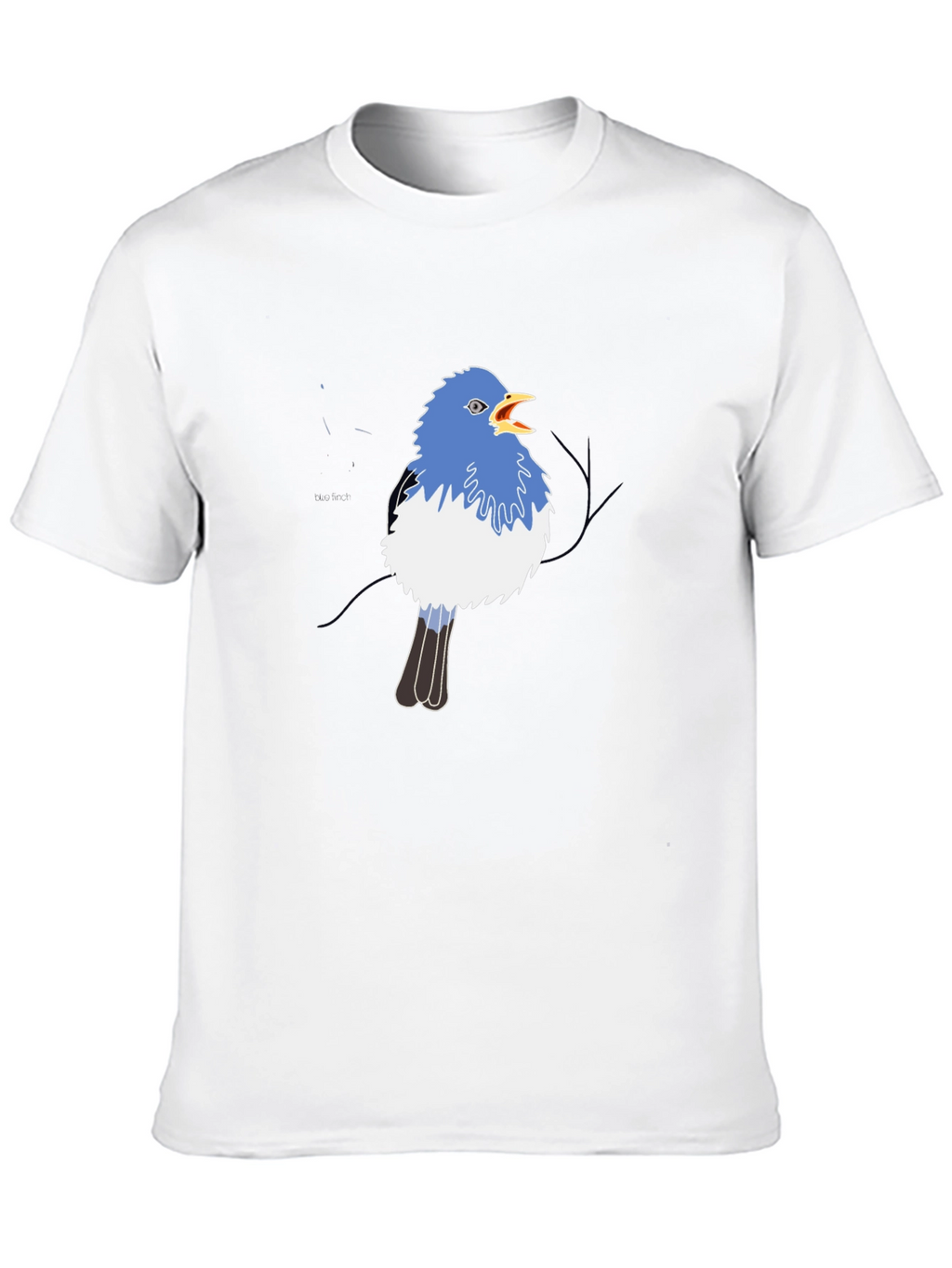 Blue Bird Graphic Black Tee