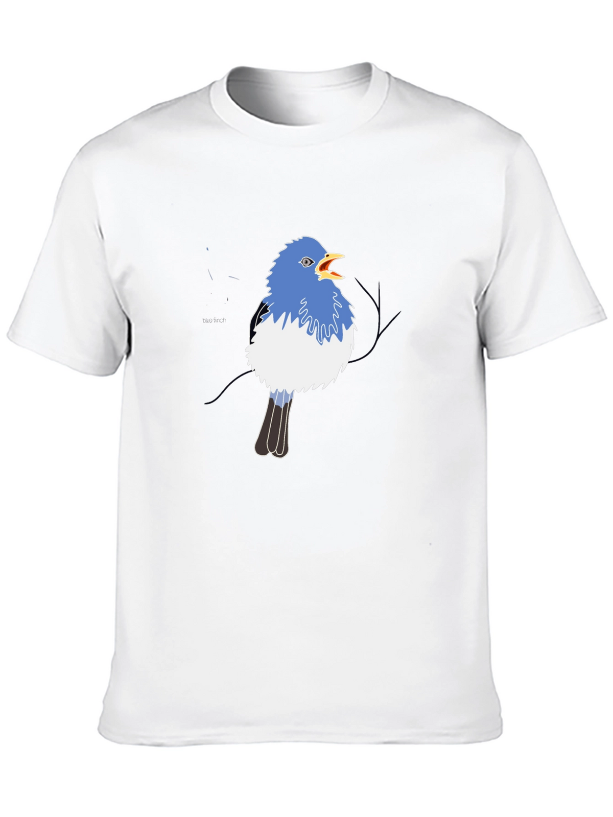 Blue Bird Graphic Black Tee