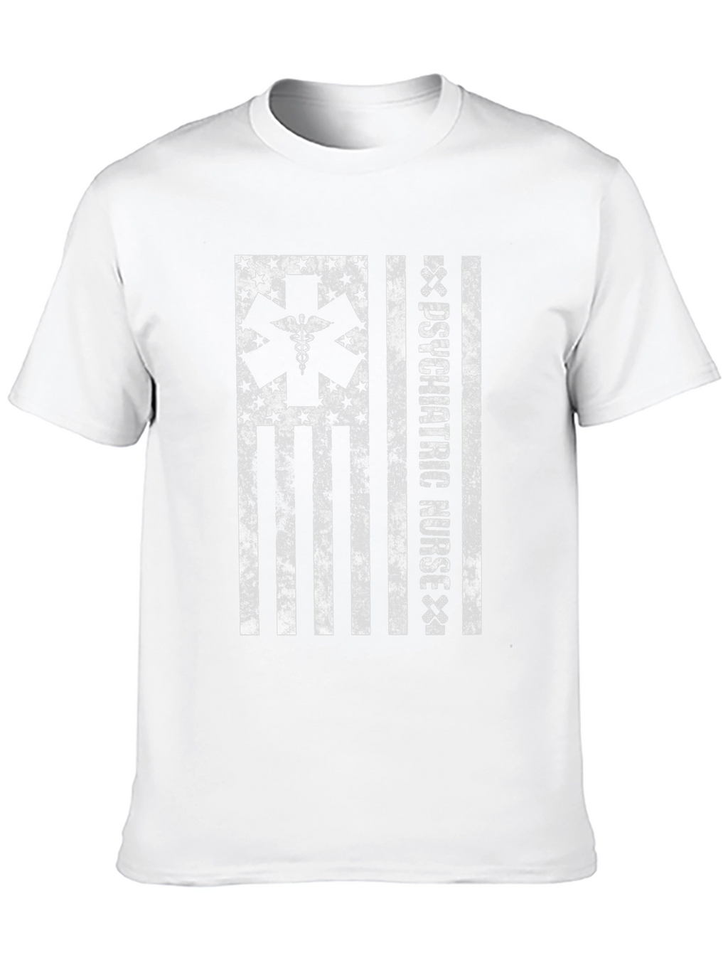 Psychiatric Nurse American Flag Graphic Tee