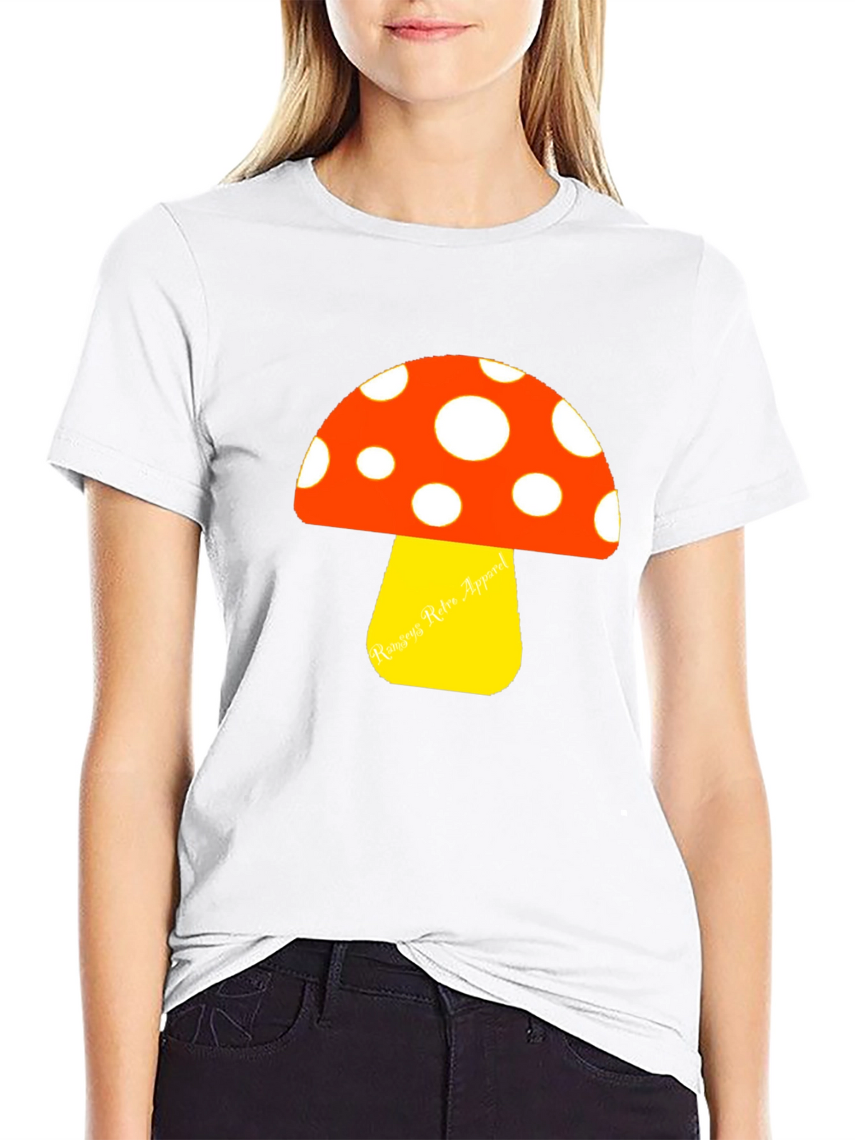 Retro Mushroom Graphic Tee - Funky & Stylish