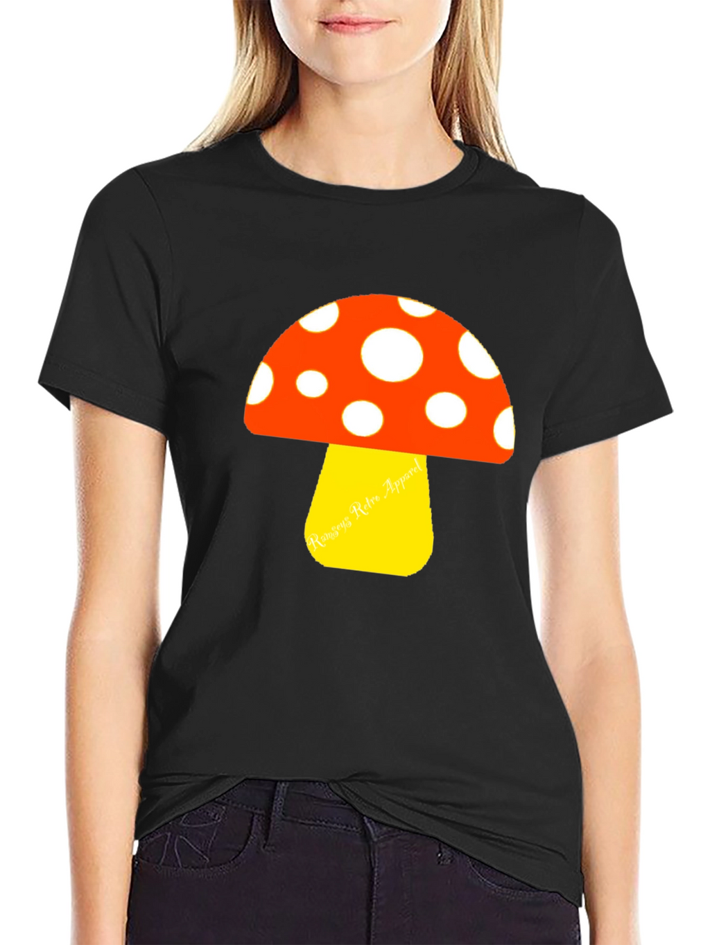 Retro Mushroom Graphic Tee - Funky & Stylish