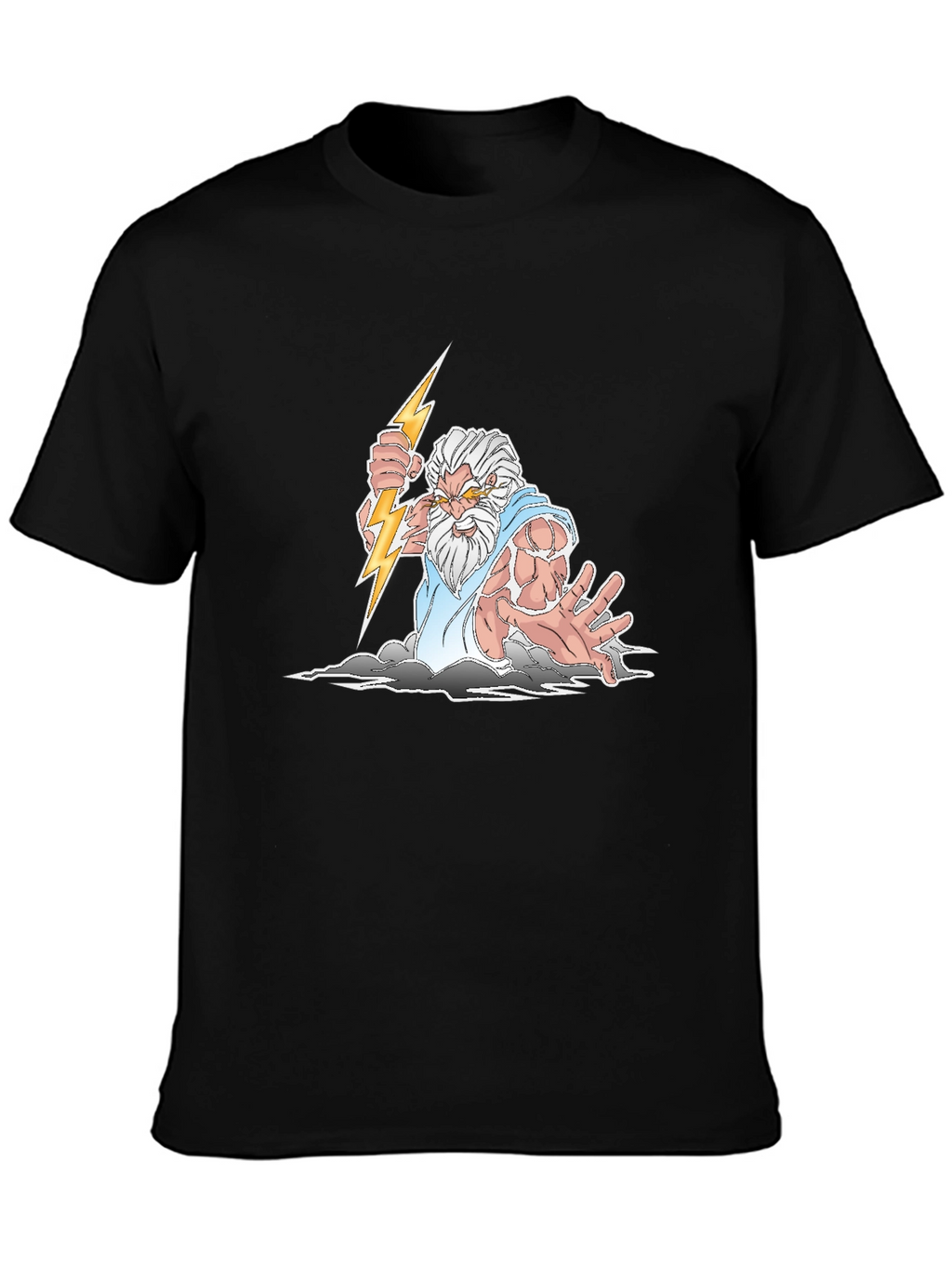 Zeus Graphic Print T-Shirt - Black