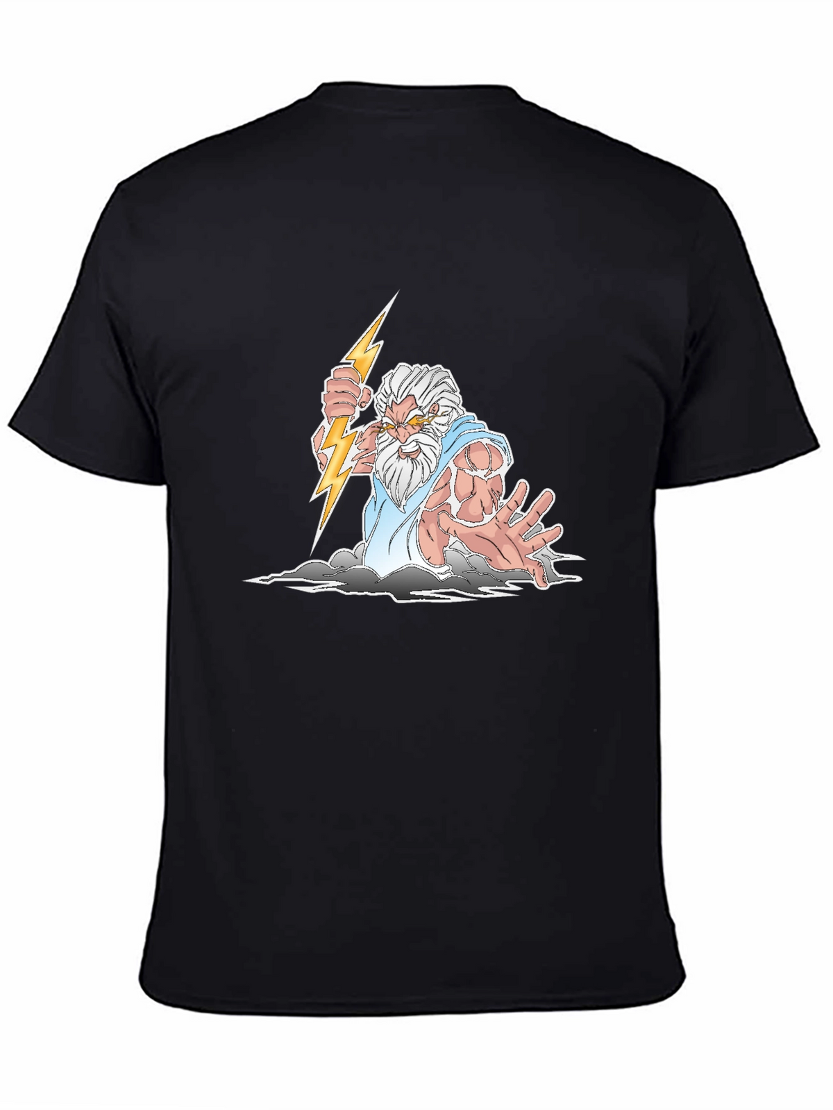 Zeus Graphic Print T-Shirt - Black