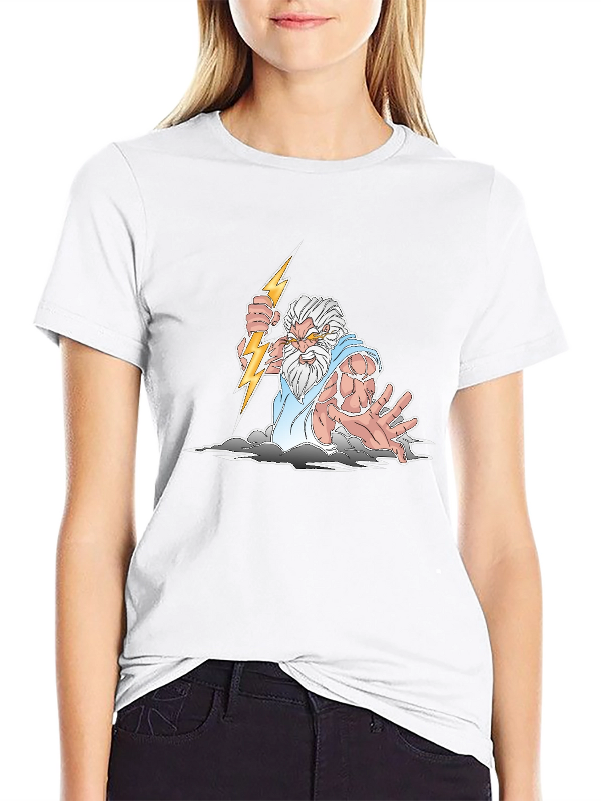 Zeus Graphic Print T-Shirt - Black