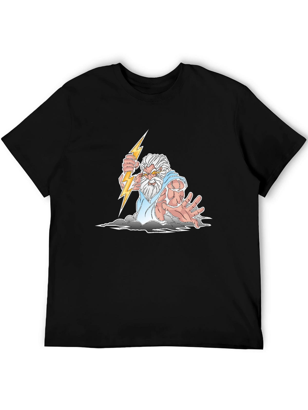 Zeus Graphic Print T-Shirt - Black