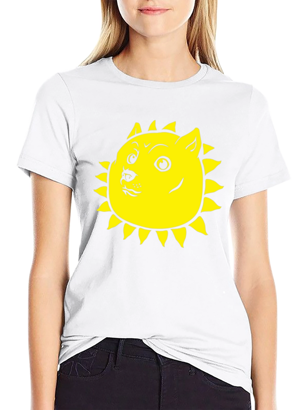 Doge Sun Black T-Shirt - Meme Apparel